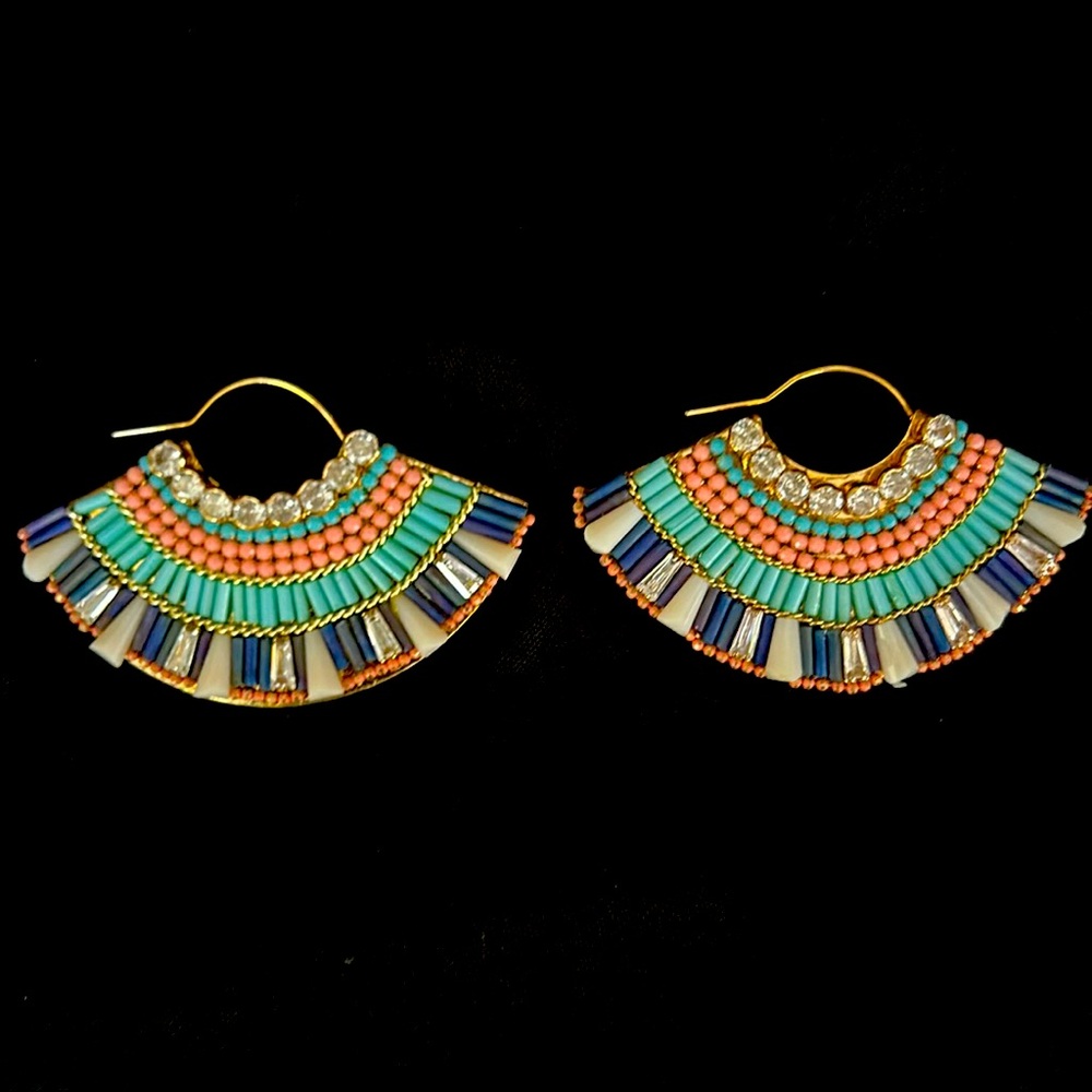Beaded/Rhinestone Earrings for pierced ears.